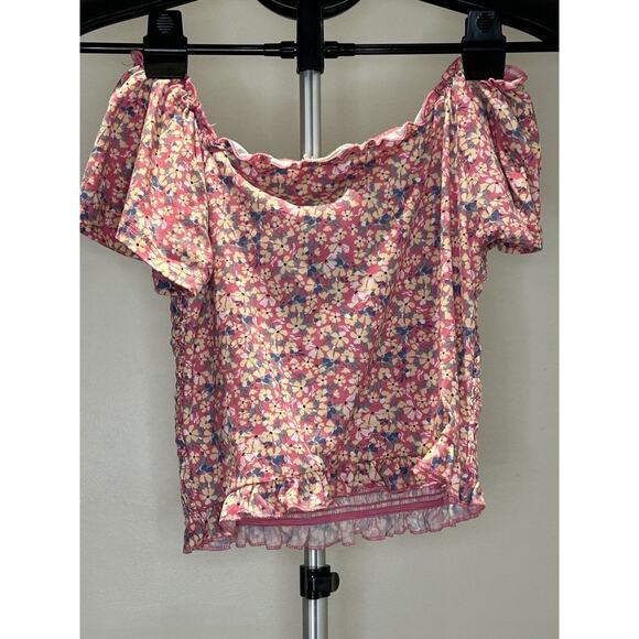 Girls size 12 btween Matching Floral Shorts and Shirt Set - Picture 2 of 4